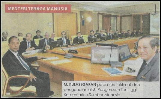 Menteri mula tugas